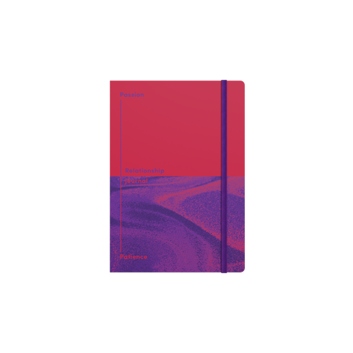 Passion and Patience Relationship Journal, A5 - Red