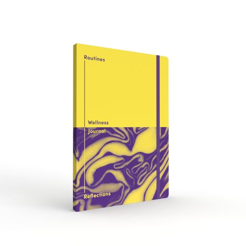 Routines and Reflections Wellness Journal, A5 - Yellow