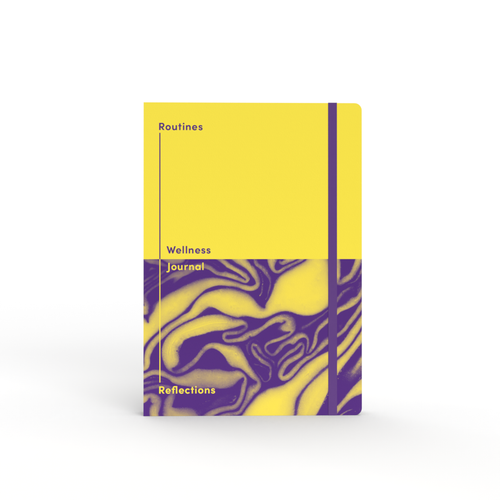 Routines and Reflections Wellness Journal, A5 - Yellow