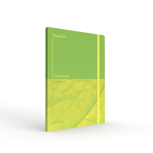 Thankful and Wishful Gratitude Journal, A5 - Green