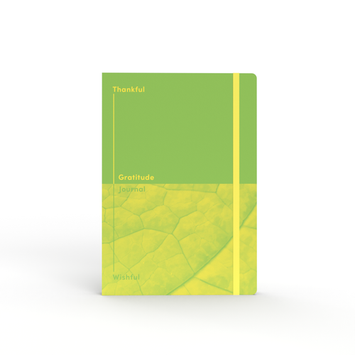 Thankful and Wishful Gratitude Journal, A5 - Green