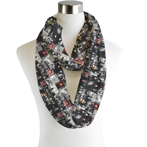 Johnny Cash Montage - Scarf - Infinity  - Chiffon