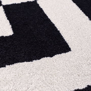 Joli Geometric Black & White Rug