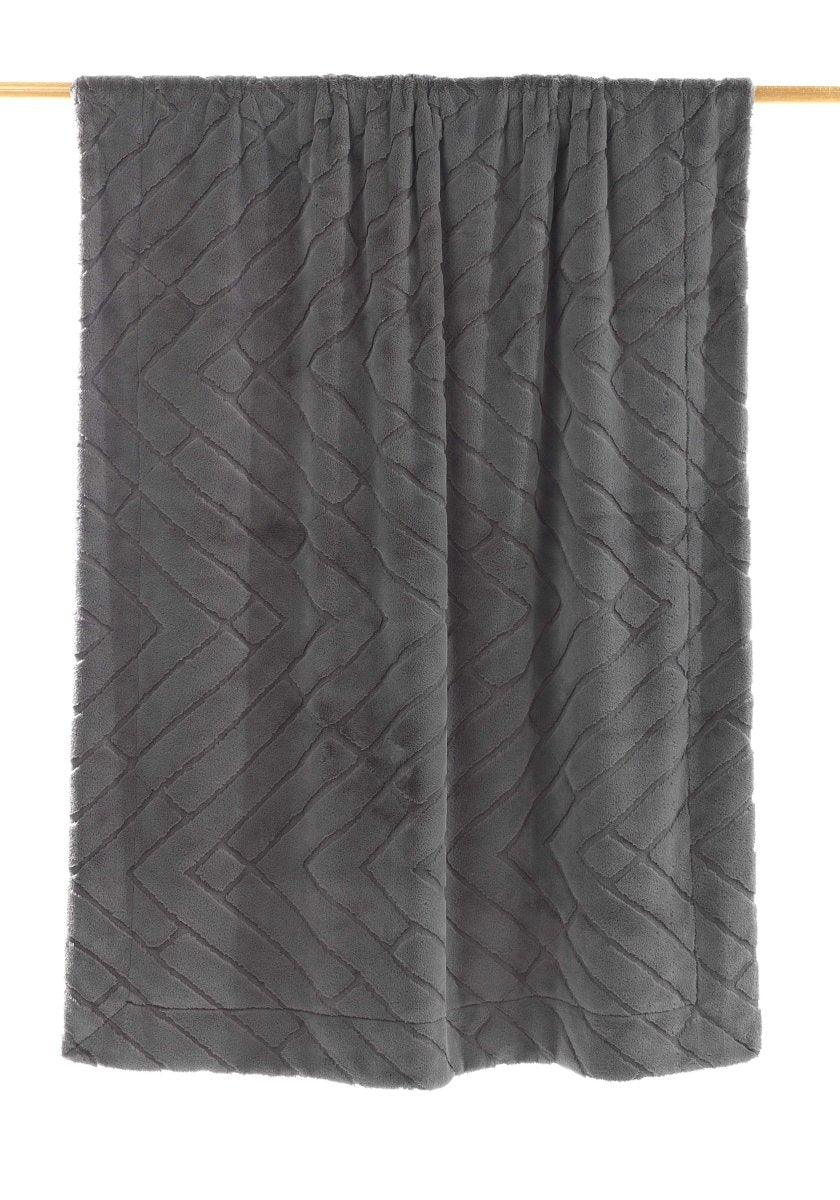 The Cozy Mora Kaplan Interior Luxury Soft Fox Faux Fur Throw Blanke