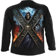 CROSSED OVER - Longsleeve T-Shirt Black
