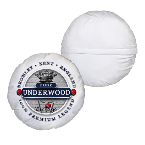 Kent Cricket Underwood  - Legend Collection - Circle Cushion 14"