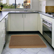 Washable Bordered Beige Rug  | 116B