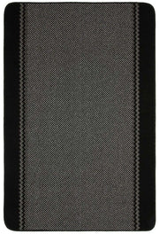 Washable Bordered Black Rug  | 116Bl