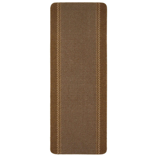 Washable Bordered Brown Rug | 116Br