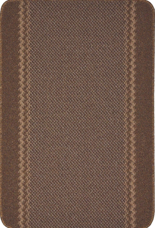 Washable Bordered Brown Rug | 116Br