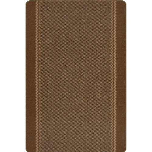Washable Bordered Brown Rug | 116Br