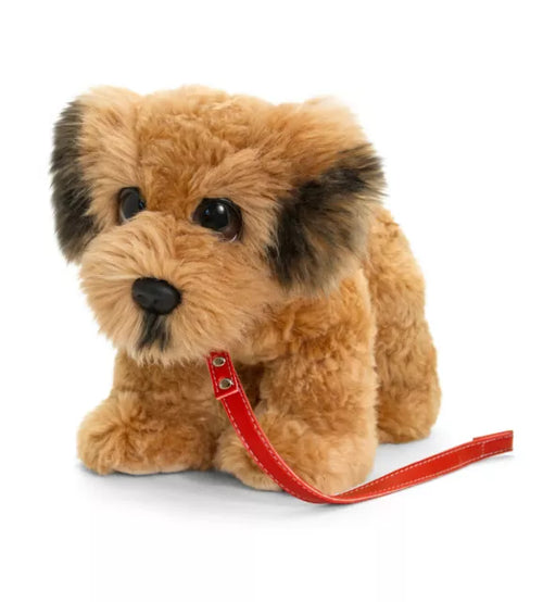 Keel Toys 30cm Signature Cuddle Puppy Wheaten Terrier on Lead