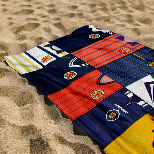Scotland - Kit Montage - Beach Towel - 150cm x 75cm