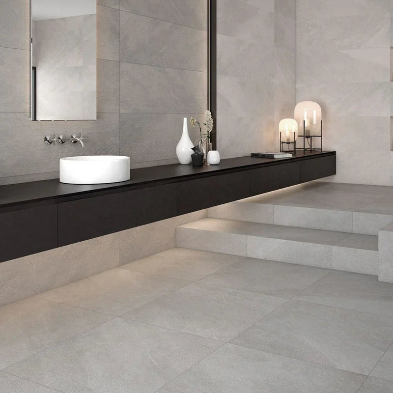 Konan Grey Porcelain Tile 75 x 75cm
