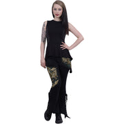 CELTIC DRAGON - 2in1 Boot-Cut Leggings with Micro Slant Skirt