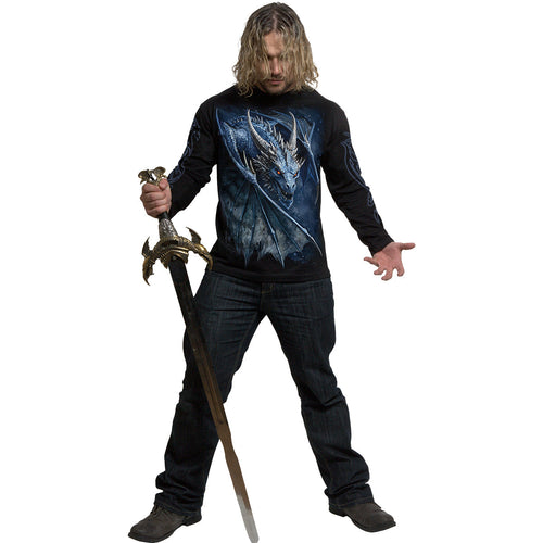 STORM DRAGON - Longsleeve T-Shirt Black