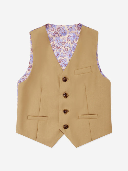 SUITLAB London Boys 7 Piece Suit Set in Beige