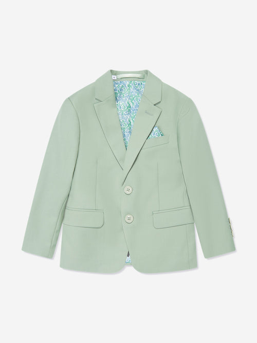 SUITLAB London Boys 7 Piece Suit Set in Green