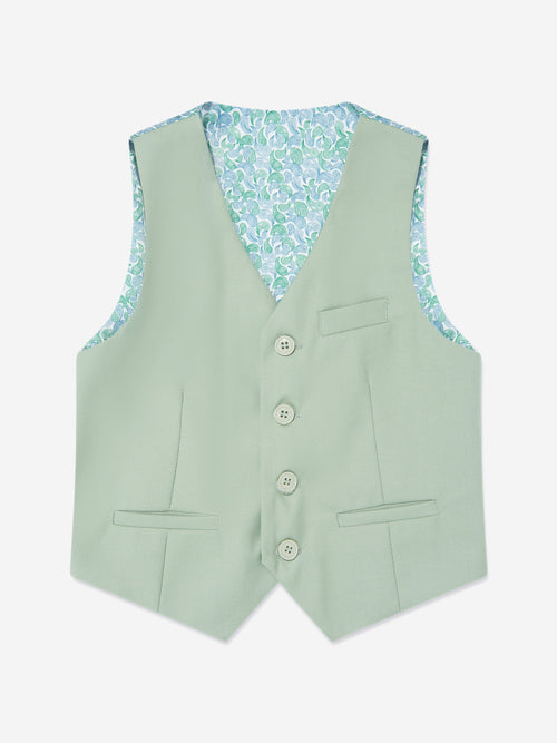 SUITLAB London Boys 7 Piece Suit Set in Green