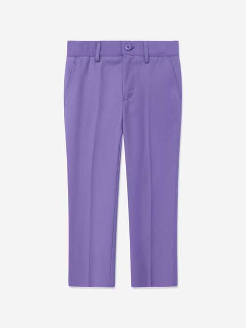 SUITLAB London Boys 7 Piece Suit Set in Purple