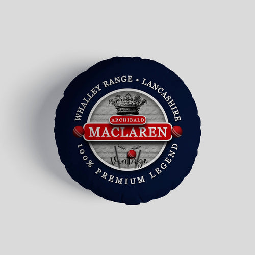 Lancashire Cricket Maclaren  - Legend Collection - Circle Cushion 14"