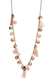 Laura Tassel Rose Gold Necklace