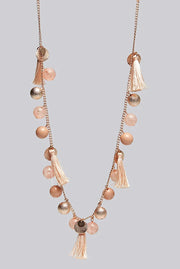 Laura Tassel Rose Gold Necklace