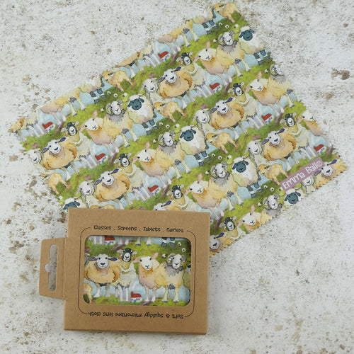 FELTED SHEEP LENS CLOTH SKU: LC09
