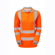 PULSAR LIFE LFE953 / LFE954 Ladies Long Sleeve Sustainable Hi-Vis Polo Shirt