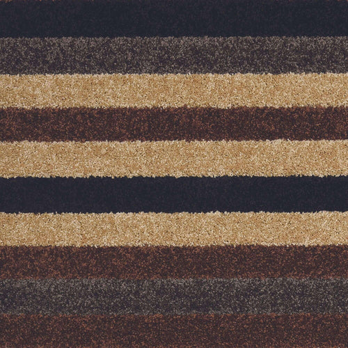 Linea Striped Caramel Washable Rug