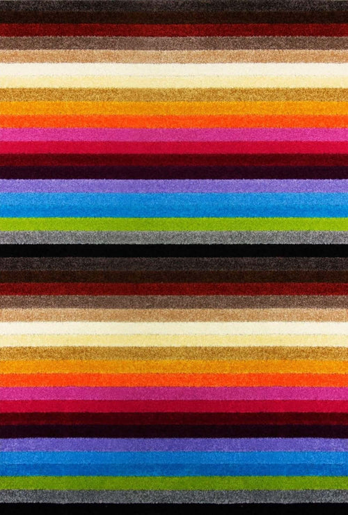 Alya Striped Multicolour Rugs | 117M