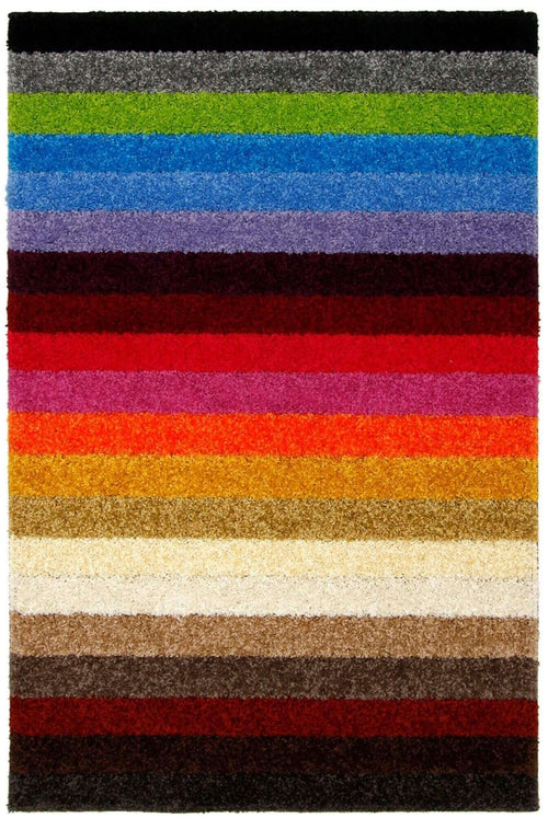 Alya Striped Multicolour Rugs | 117M