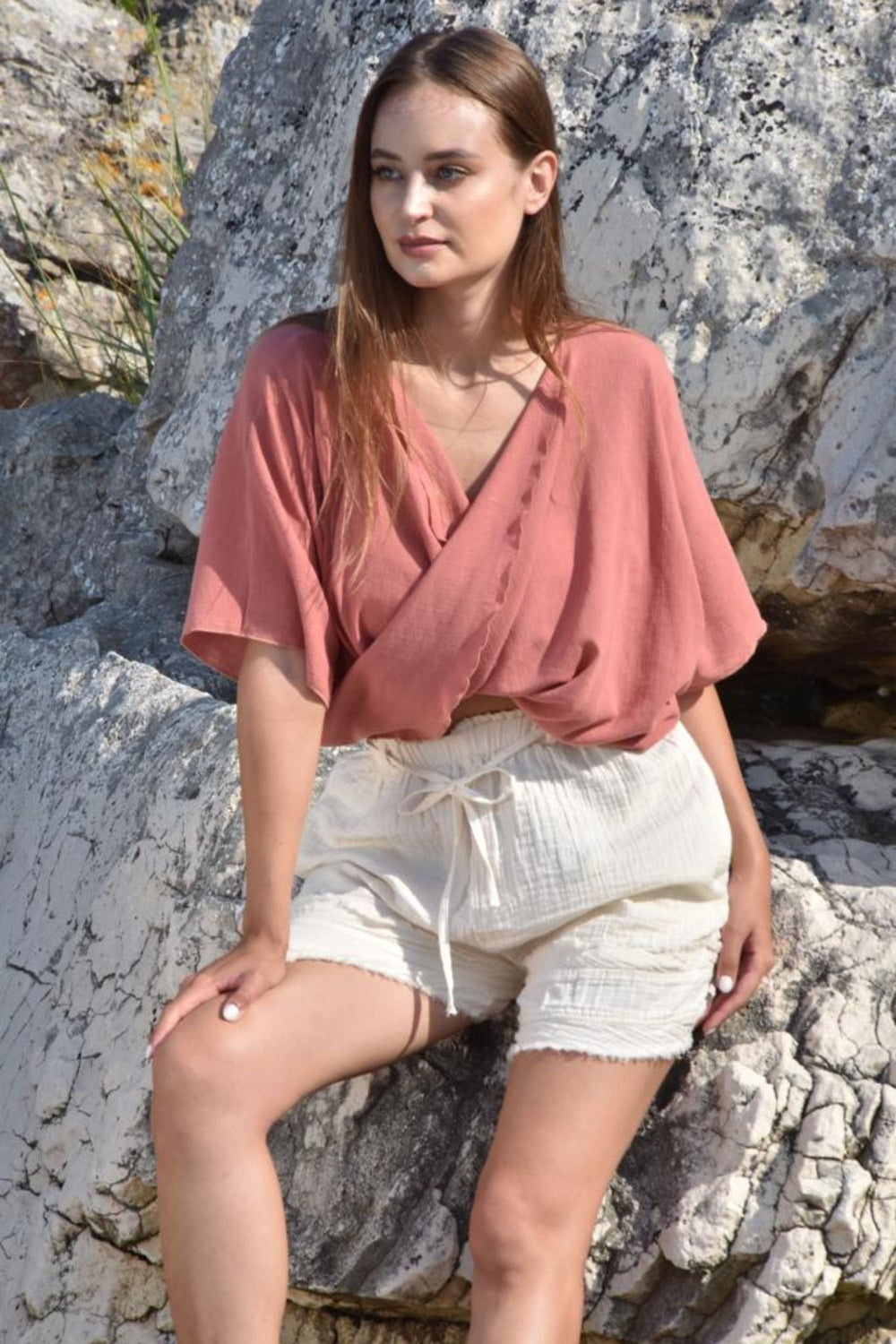 LOTUS Organic Cotton Top in Blush