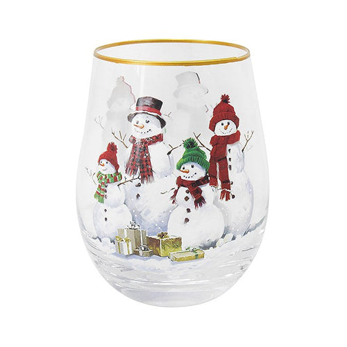 Macneil Snowman Stemless Glass