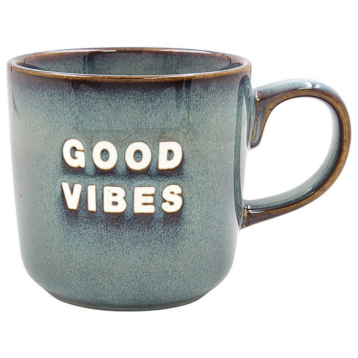 Reactive Glaze Mug Good Vibes