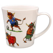 Comic Farmyard Highland Cow Mug   animals  behaving  madly
