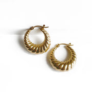 Diera Luxe 18k Gold Plated Hoops