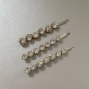 Adalynne  Luxury Silver Jewelled Hair Slide Set
