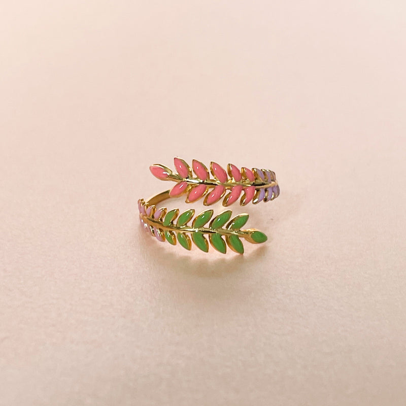Angel Luxe 18k Gold Plated Wreath Ring