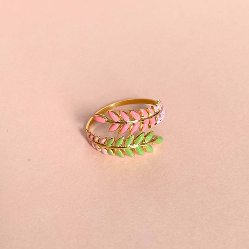 Angel Luxe 18k Gold Plated Wreath Ring