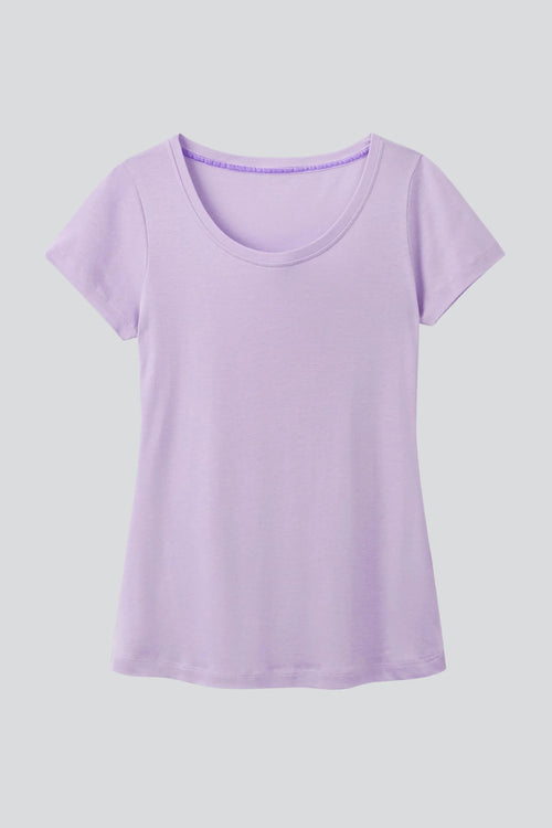 Scoop Neck Cotton Modal T-Shirt
