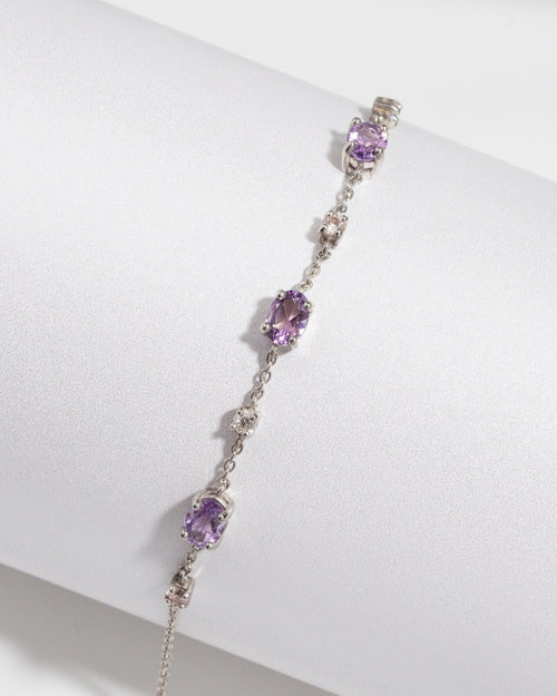 Complete Set - Amethyst Jewellery Set in Sterling Silver