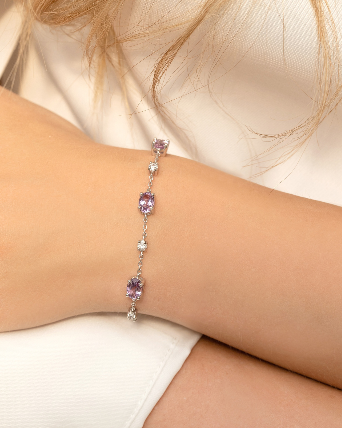 Complete Set - Amethyst Jewellery Set in Sterling Silver