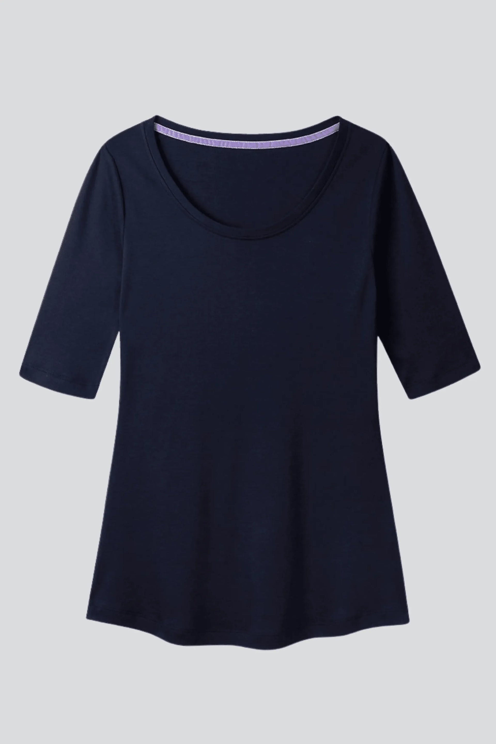 Half Sleeve Cotton Modal Scoop Neck T-Shirt
