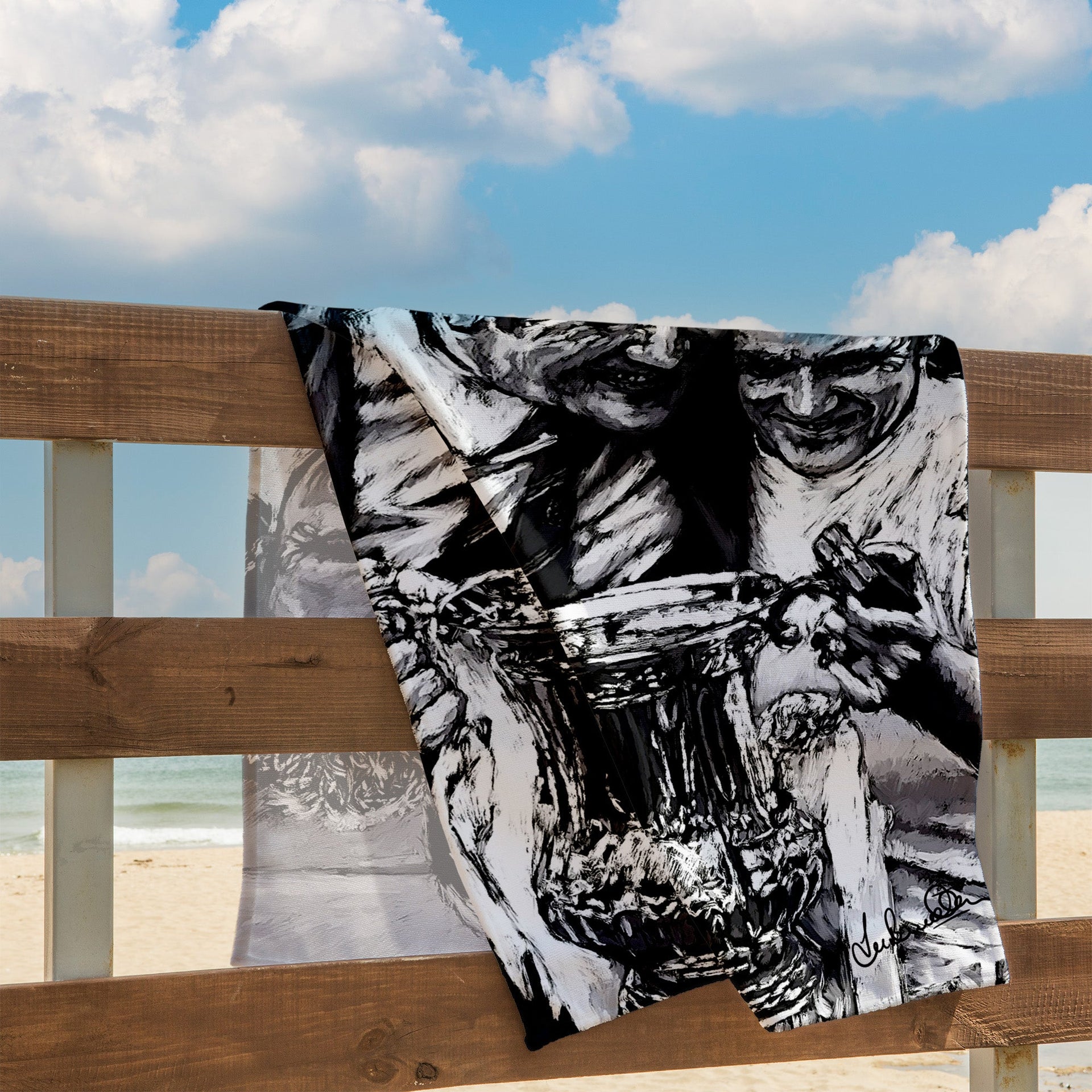 Lee Buccilli - Bremner & Revie - Beach Towel - 150cm x 75cm