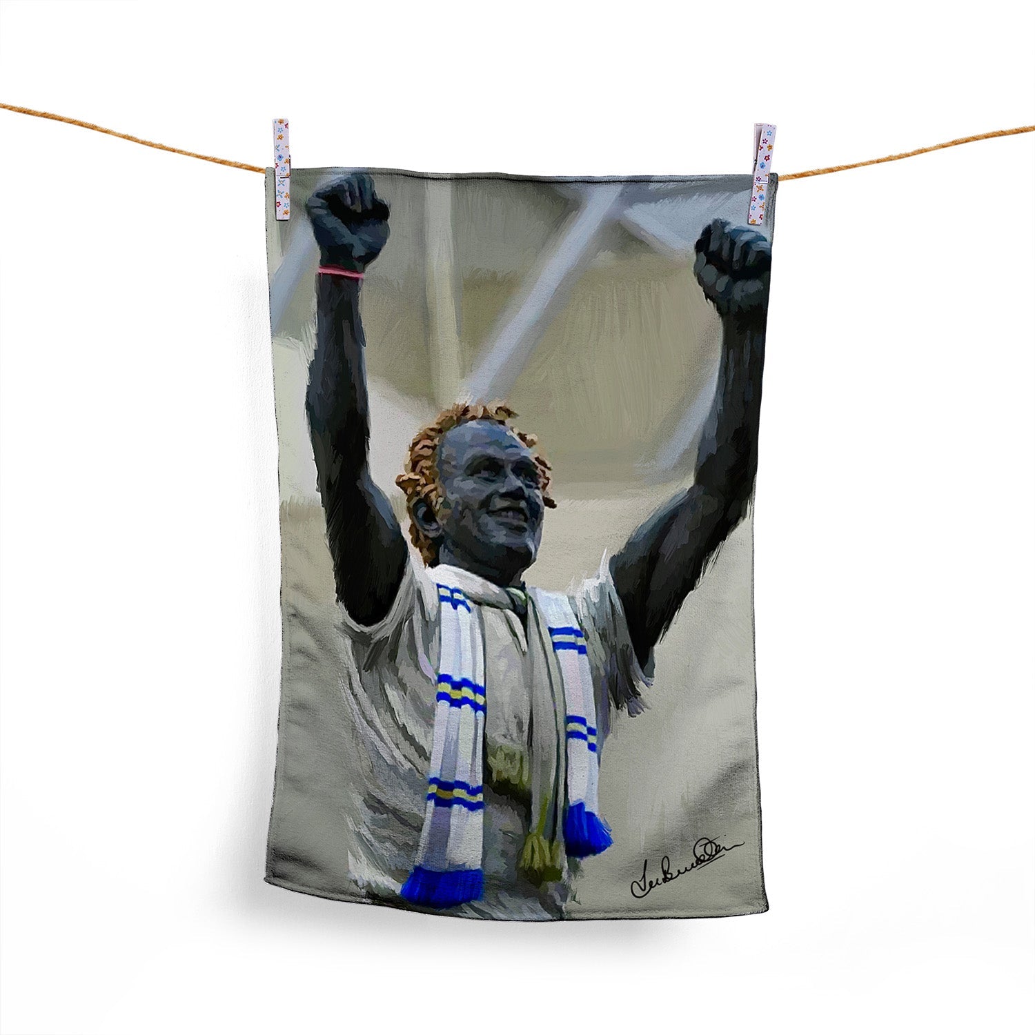 Lee Buccilli - Bremner Statue - Microfibre Tea Towel