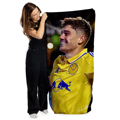 Lee Buccilli - Dan James Away - Beach Towel - 150cm x 75cm
