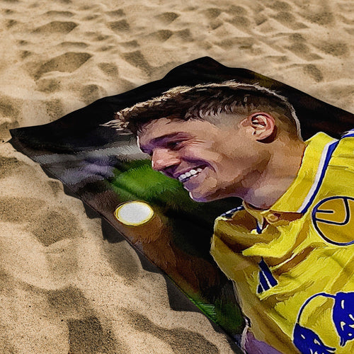 Lee Buccilli - Dan James Away - Beach Towel - 150cm x 75cm