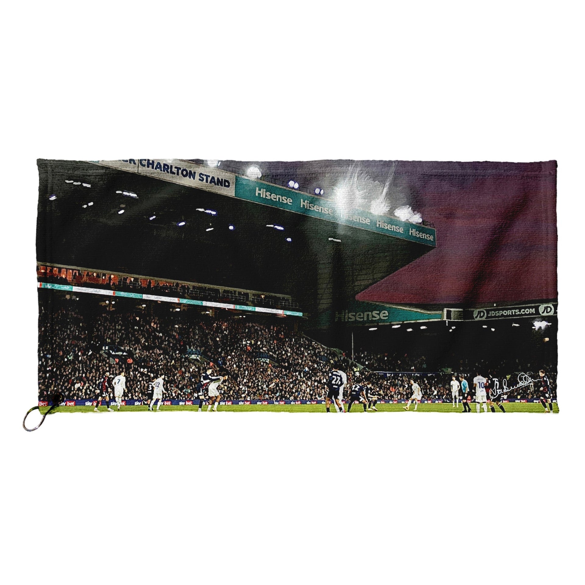 Lee Buccilli - Elland Road at Night - Golf Towel
