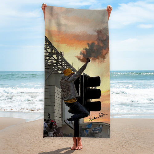 Lee Buccilli - Leeds Supporter - Beach Towel - 150cm x 75cm